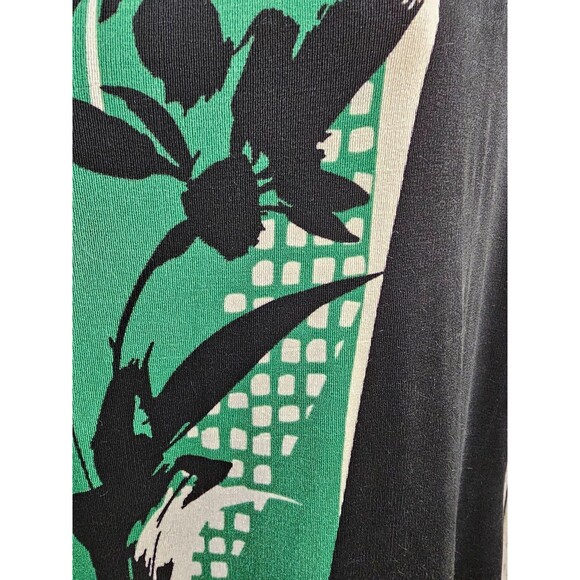 MW Women's 3 16/18 Chico's Travelers Floral Abstract Cap Sleeve Tunic Top NWT - Picture 2 of 9